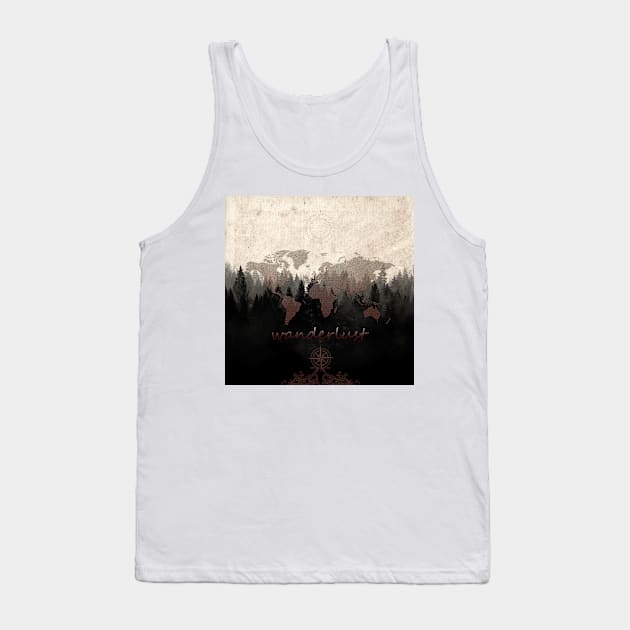 world map forest Tank Top by BekimART